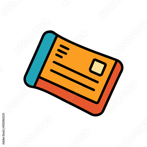 Cartoon Library Card Doodle Design