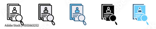 JOB FAIR icon with multiple style of the information, advice, skills, occupational, applicants, recruit, and hiring
 