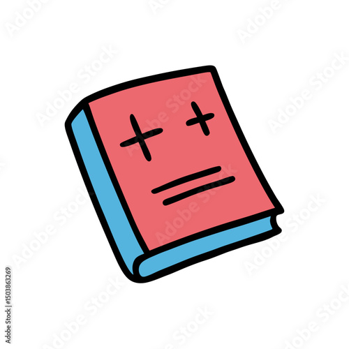 Cartoon Math Book Doodle Design
