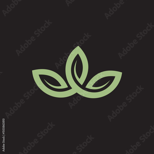Leaf ecology nature Logo Template vector