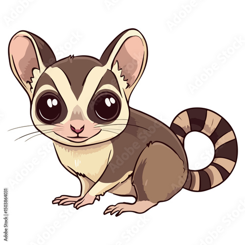 sugar glider, animal, vector, transparent background, rodent, mammal, cute, isolated, small, pet