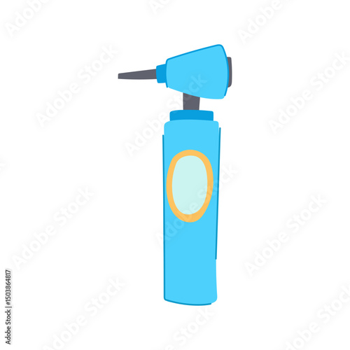 audiology otoscope cartoon vector illustration