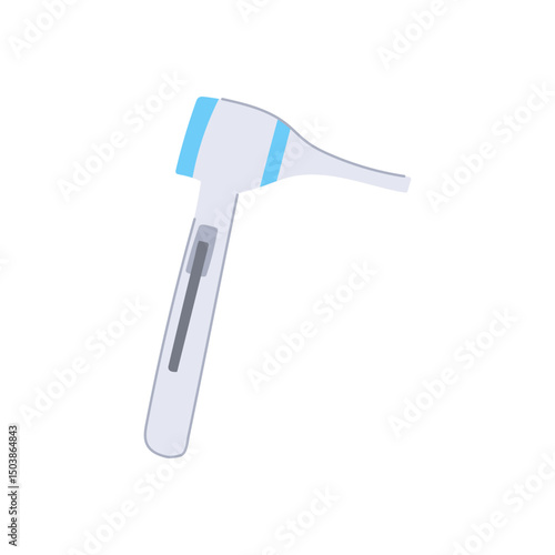 inspection otoscope cartoon vector illustration