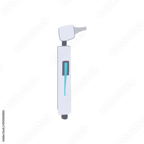 tympanic otoscope cartoon vector illustration