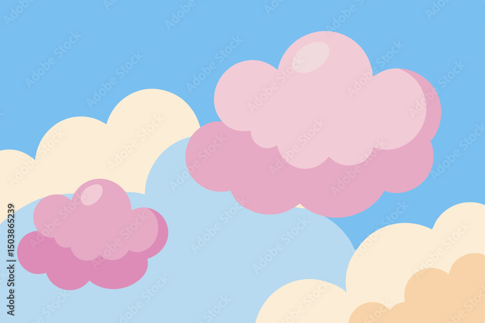 pink background with clouds pink background with clouds