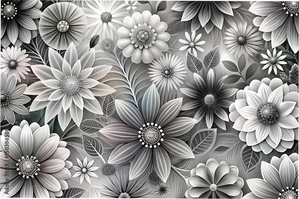 Obraz premium seamless floral background