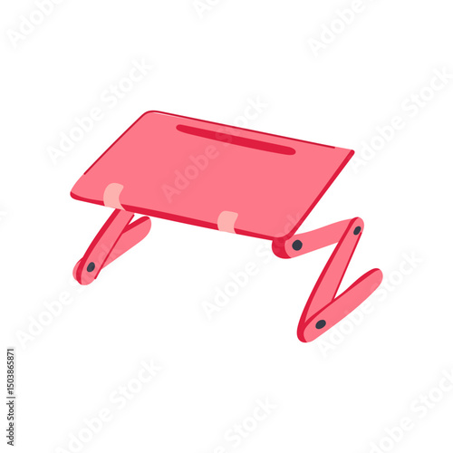 lightweight portable lap desk cartoon vector illustration