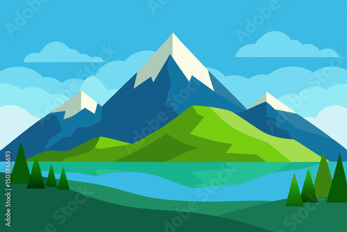 scenic viewpoint with mountain range and valley background