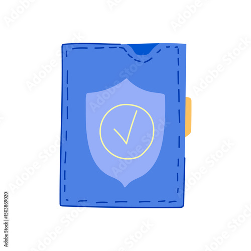 app smart wallet cartoon vector illustration