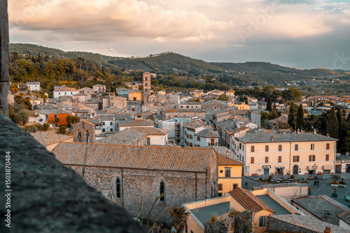Cityscape of Bolsena, Lago di Bolsena, Lazio, Italy.