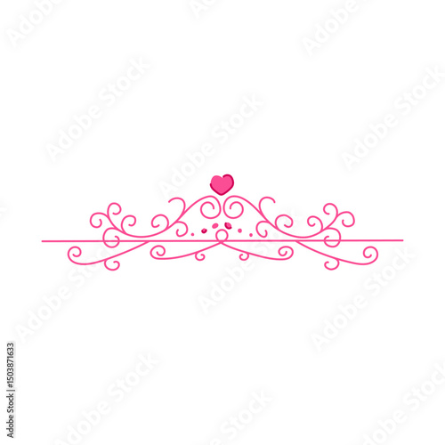 discomfort wedding border ornament cartoon vector illustration