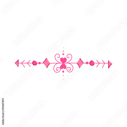 anguish wedding border ornament cartoon vector illustration