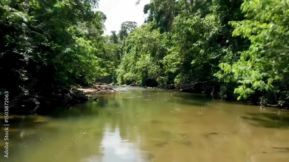 Lush Green Forest Stream Lush Green Forest Stream
