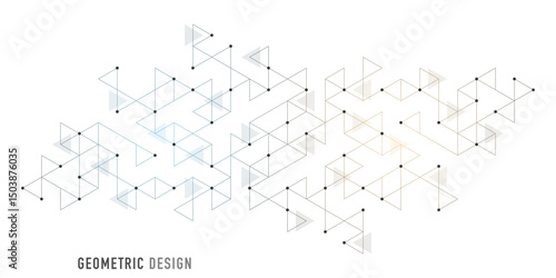 Abstract vector background with a geometric pattern of triangle shapes. Graphic design element 