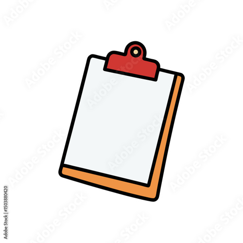 Cartoon Clipboard Doodle Drawing