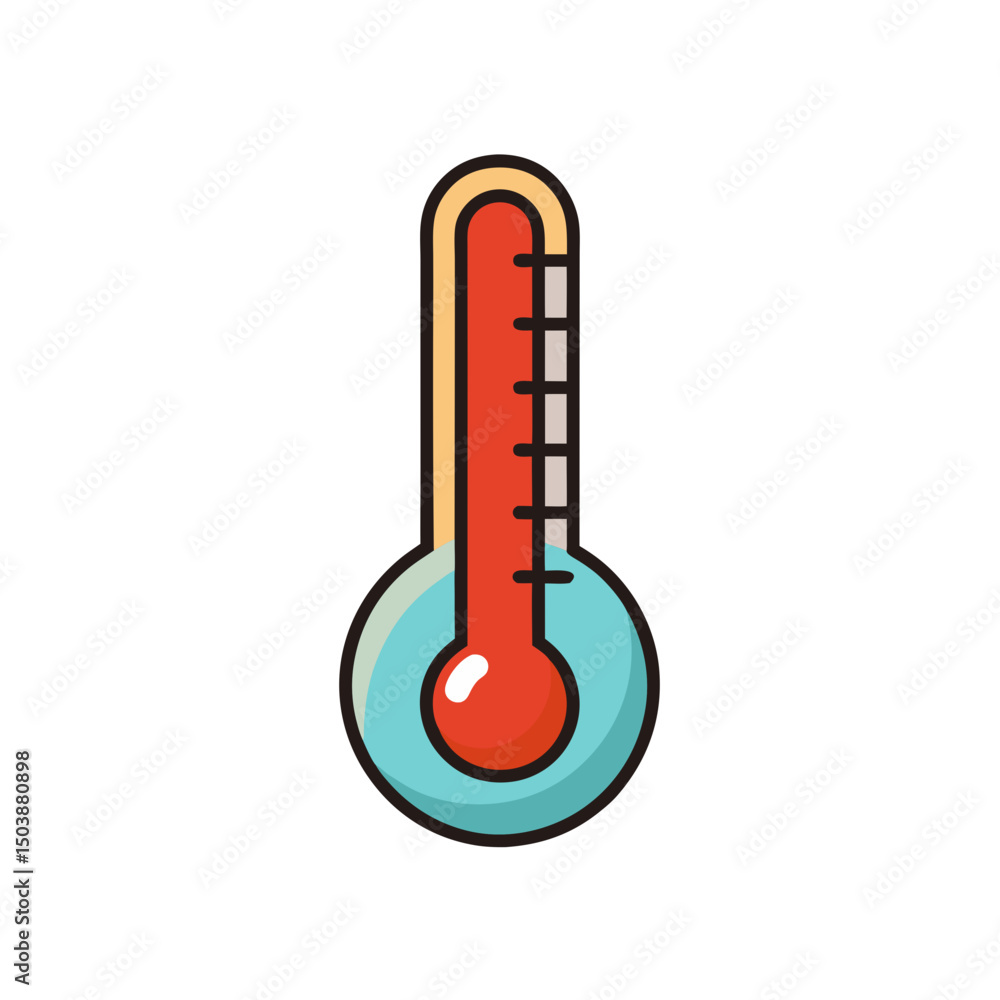 Cartoon Thermometer Doodle Drawing Cartoon Thermometer Doodle Drawing