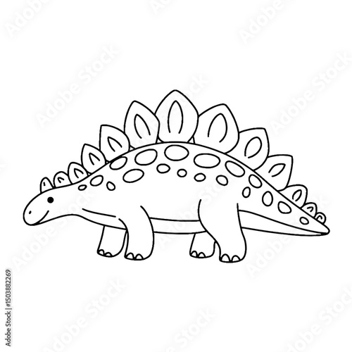 Ankylosaurus Outline SVG Design