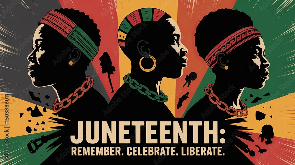 Obraz premium Juneteenth Freedom Day – Celebrate Black Liberation and Heritage