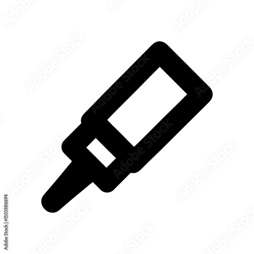 education glue icon silhouette vector
