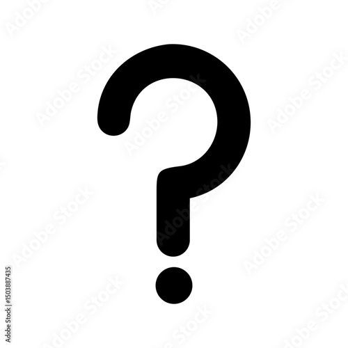 question mark inquiry silhouette icon design

