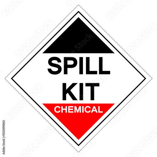 Spill Kit Chemical Symbol Sign , Vector Illustration, Isolate On White Background Label.EPS10