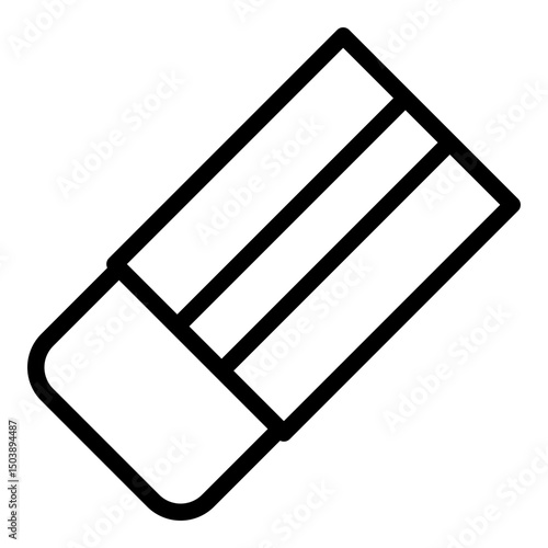 Eraser icon. Vector line icon	