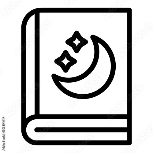 Storybook icon. Vector line icon	