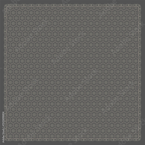 scarf design hijab seamless pattern	