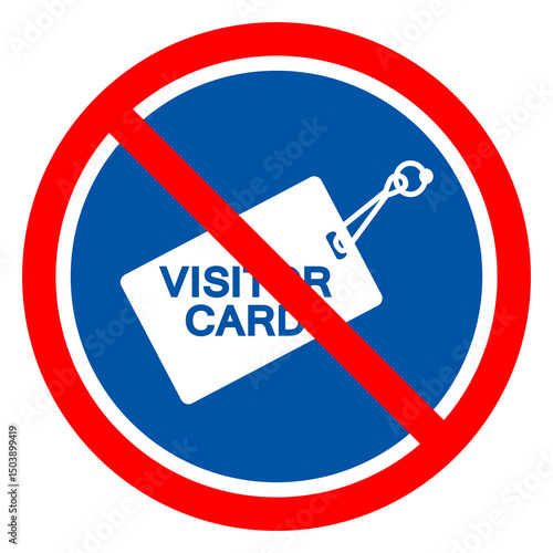 Stop Return Card Symbol Sign, Vector Illustration, Isolate On White Background Label .EPS10