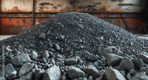 Wallpaper Mural Mountain of Industrial Gravel and Rocks, Awaiting Processing for Construction Projects. Torontodigital.ca