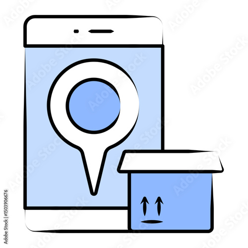 Logistics And Delivery Colored Outline Icons