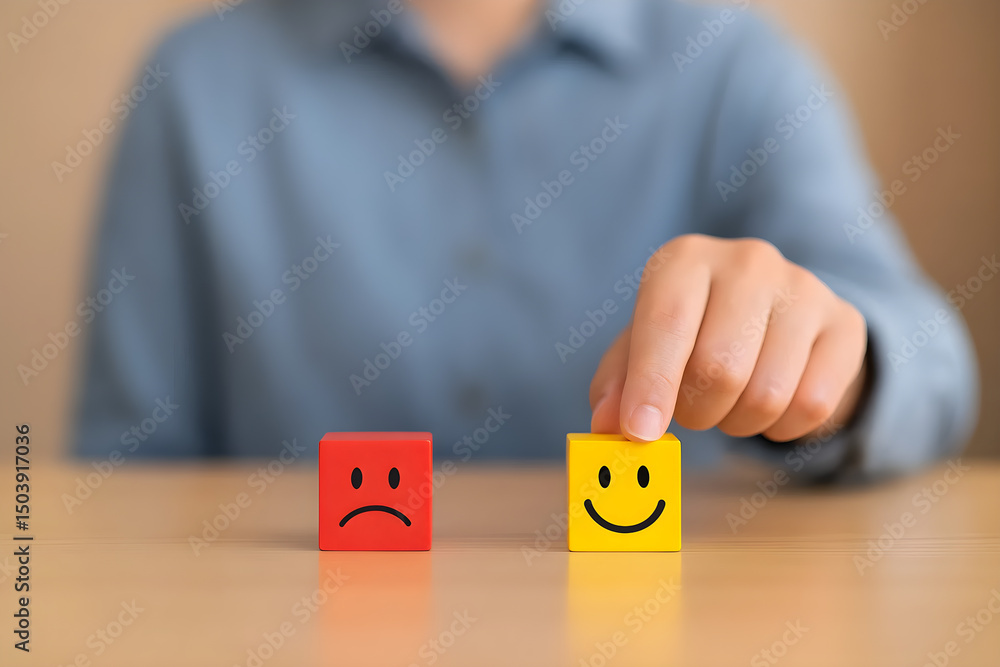 Naklejka premium Customer feedback survey satisfaction rating scale happy sad face review experience assessment 