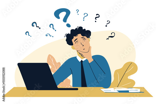 Contemplation, Doubt, and Uncertainty A Man's Struggle with Decision-Making