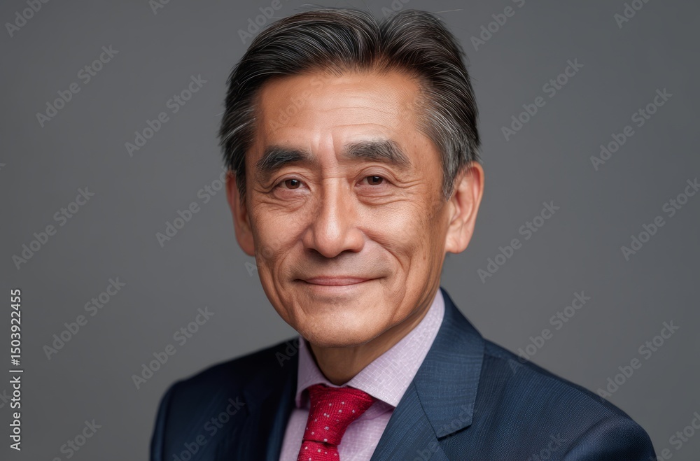 Distinguished Asian Businessman: Portrait of Confidence and Experience Distinguished Asian Businessman: Portrait of Confidence and Experience