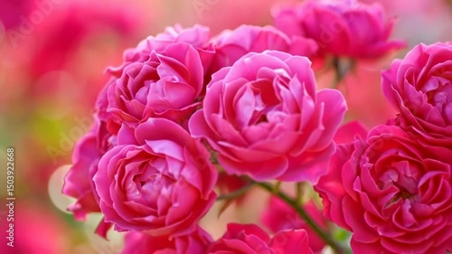 Wallpaper Mural Romantic pink rose flowers blooming in soft focus with blurred background – elegant floral nature video symbolizing love, celebration, and natural beauty Torontodigital.ca