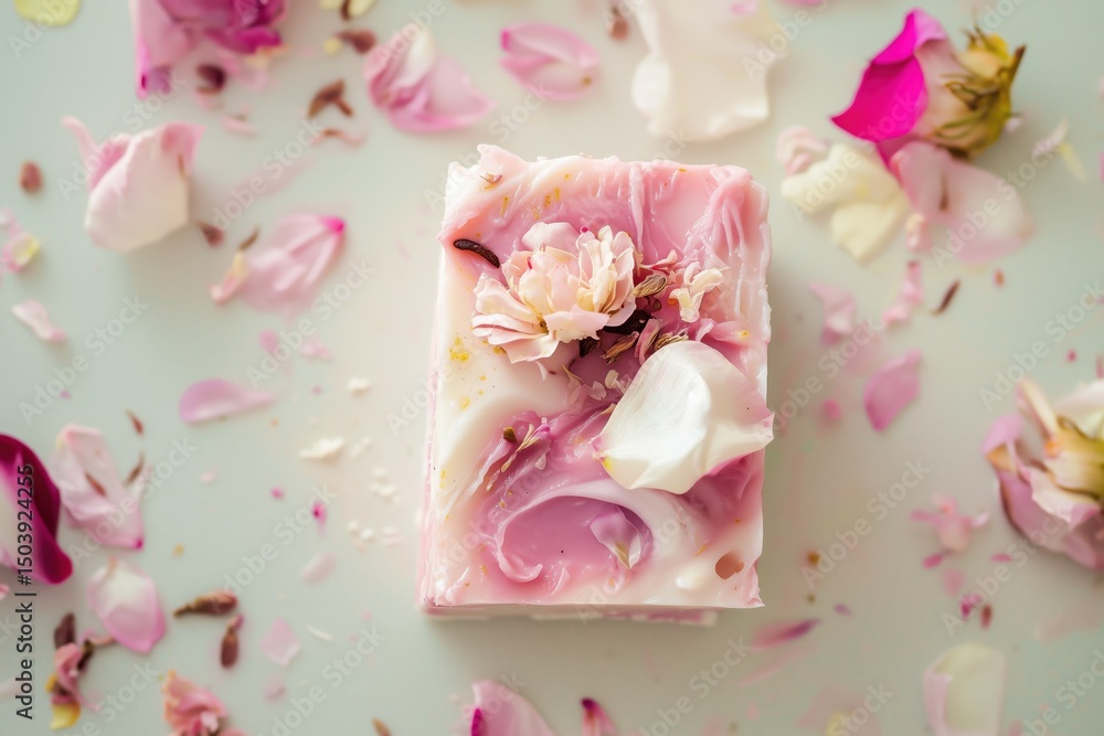 Eco-friendly skincare concept featuring handmade soap with fresh lemon and botanical elements. Eco-friendly skincare concept featuring handmade soap with fresh lemon and botanical elements.