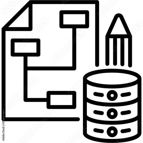 Data Architecture  Icon