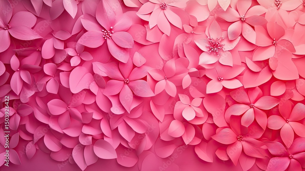 Obraz premium pink background with pink flowers pink gradient background pink gradient pink background