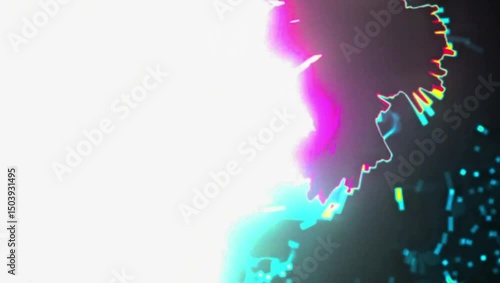 Wallpaper Mural colorful flames in a dark room with irregular patterns. Torontodigital.ca