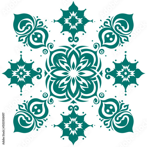 A symphony of shapes expressing patterned and ornamental beauty