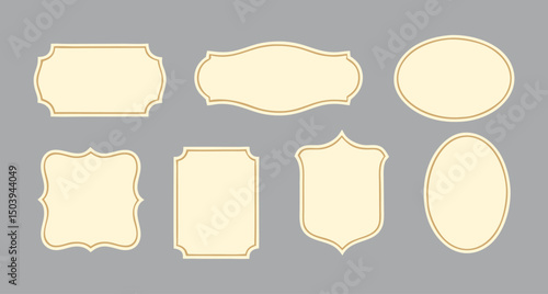 Vintage Printable Blank Label Templates.