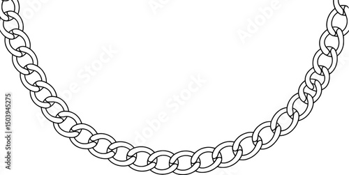 Elegant chain link design background illustration