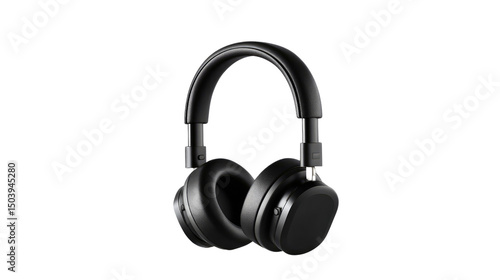 Headphone's Soundscape: This image showcases a pair of sleek, modern headphones, poised to transport the viewer to the realm of music and auditory enjoyment.