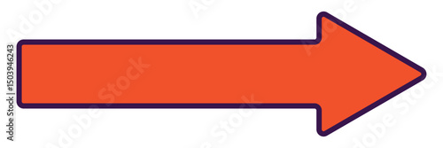 Long arrow vector. Long arrow icon. Vector of trendy long arrow pointing right in flat style. Horizontal long arrow. large size black arrow icon. Long arrow icon pointing to right side. 