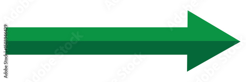 3D long arrow icon vector sing. vector illustration.