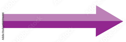 3D long arrow icon vector sing. vector illustration.