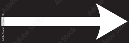 Long arrow icon. long arrow vector. flat style Arrow symbol. Symbol of right arrow icon. vector illustration.