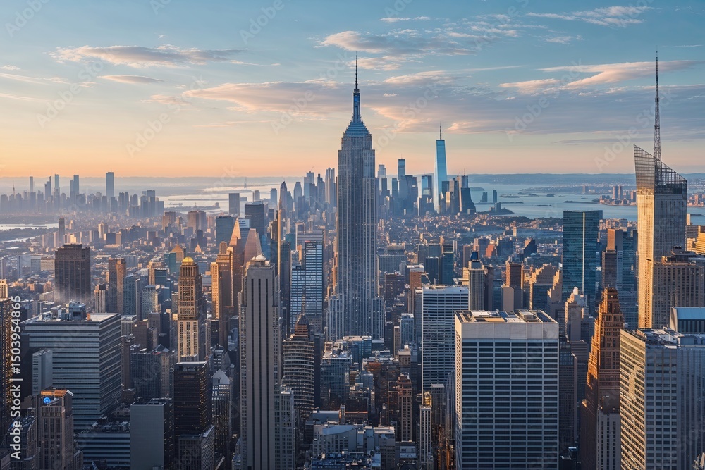 Fototapeta premium Exploring the Iconic Architectural Skyline of New York City