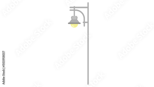 street lamp isolated