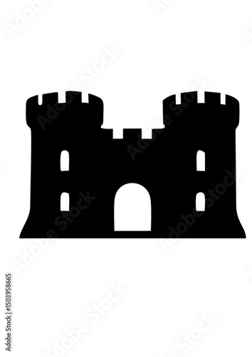 castle vector illustration